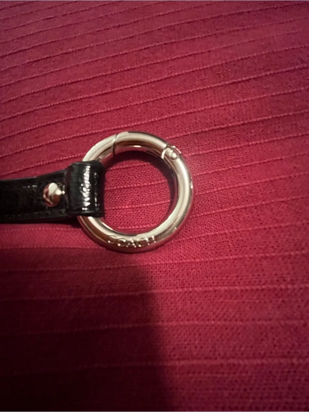 Coach Black Patent Leather replacement adjustable handbag strap